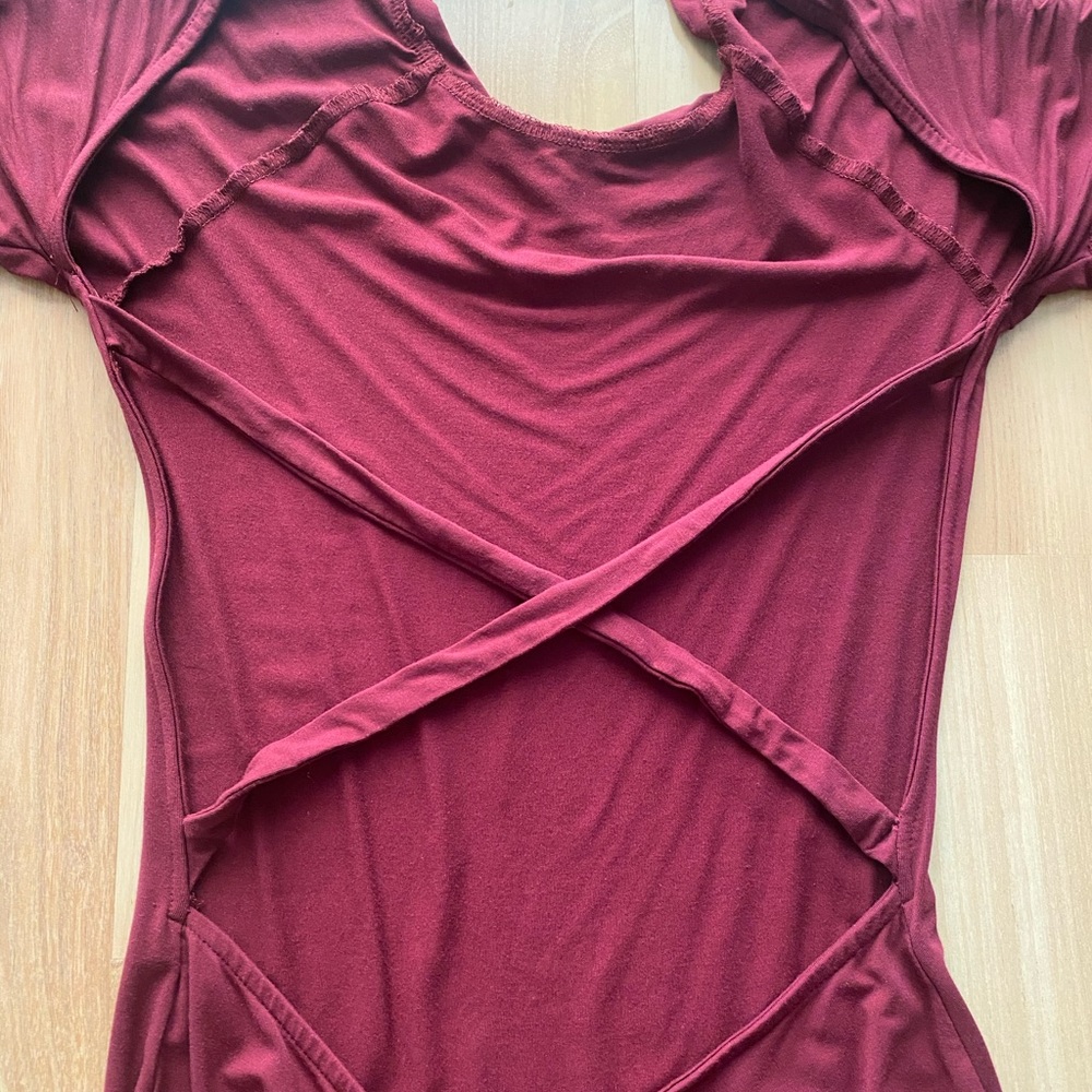 Open back midi dress